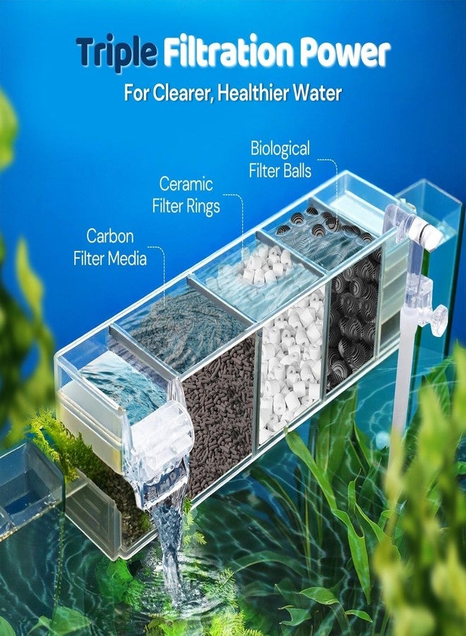 Flexzion Fish Tank Filter Media - Bio Balls for Aquarium Filter, Ceramic Rings & Activated Carbon Pellets in Mesh Bags - Biological, Chemical, & Mechanical Filtration Fresh & Saltwater Aquarium, 2 Set - Image 3